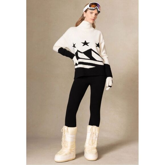 NakedCashmere Stella Star Graphic Turtleneck Cashmere Sweater NWT Size Small - Picture 2 of 16